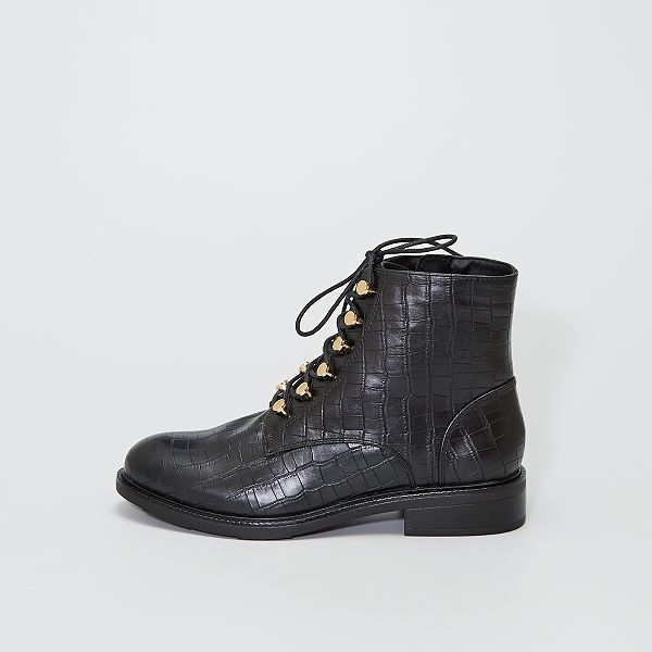 botines cordones mujer