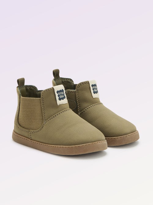 Botines sintéticos con fuelle elástico - Kiabi