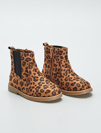 Botines tipo chelsea 'leopardo'