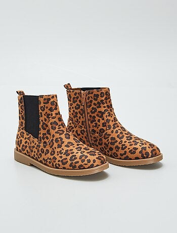 Botines tipo chelsea 'leopardo'