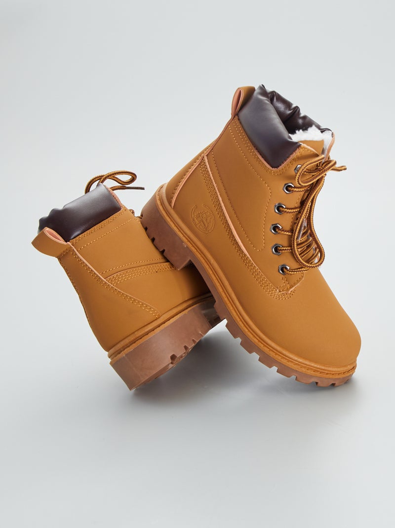 Botines tipo montaña camello - Kiabi