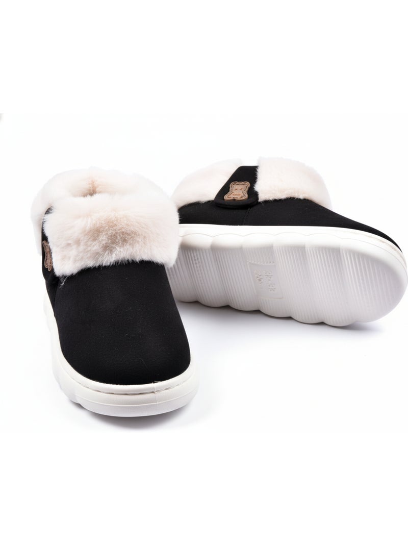 Botines Zapatillas de Casa Niña Cálidas y Ligeras MP9760 Negro - Kiabi
