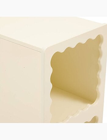 Bouli 2 estuches estantería infantil beige 31x30x64 cm