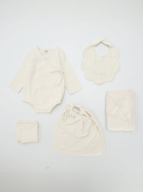 Box para recién nacido 'Welcome Baby' - 5 piezas - Kiabi