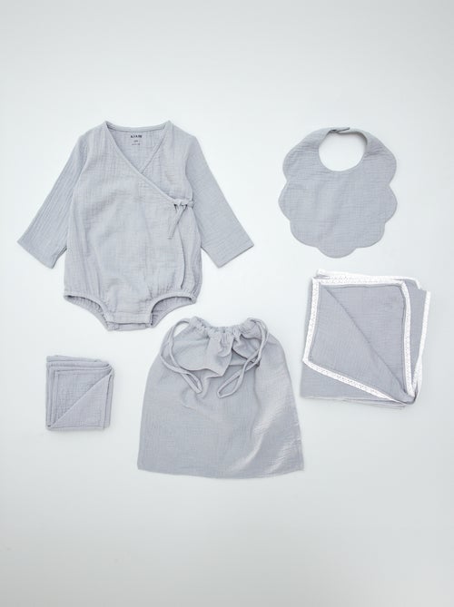 Box para recién nacido 'Welcome Baby' - 5 piezas - Kiabi