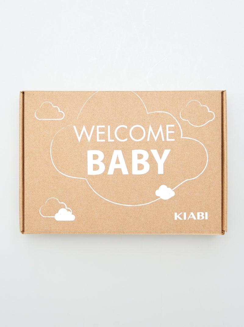 Box para recién nacido 'Welcome Baby' - 5 piezas GRIS - Kiabi