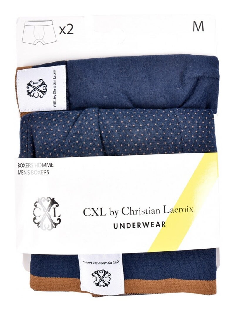 Bóxer CXL BY LACROIX X2 - Pack de 2 Azul marino - Kiabi