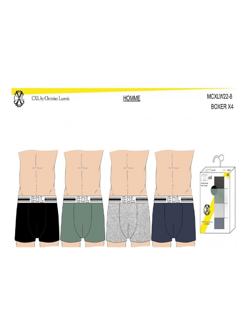 Bóxer CXL BY LACROIX X8 - Pack de 8 Negro Verde claro Azul - Kiabi