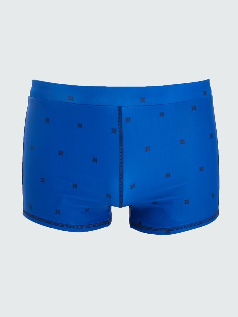 Boxer de baño con estampado azul - Kiabi