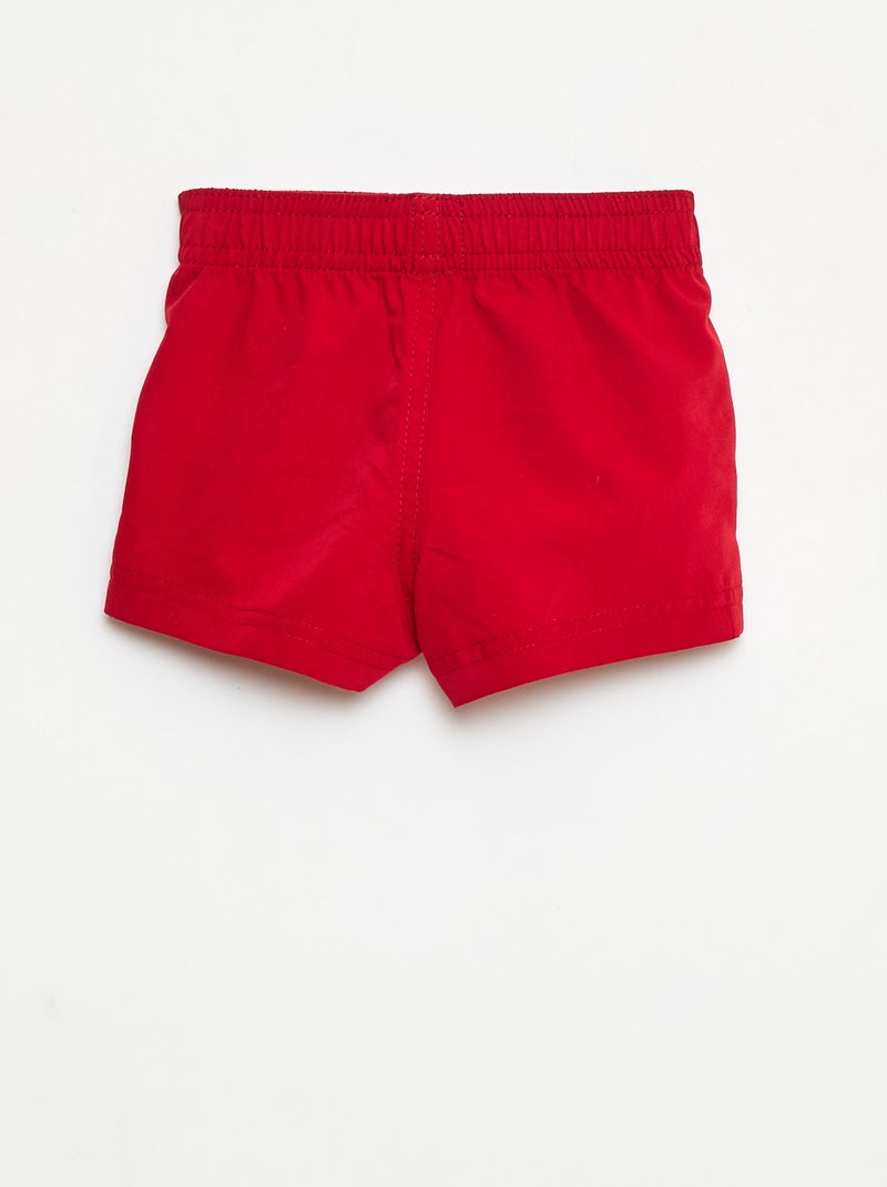 Bóxer de baño liso Rojo - Kiabi