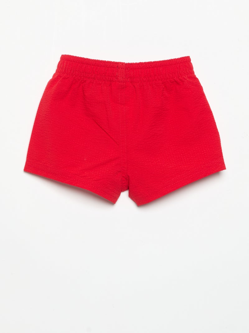 Bóxer de baño liso Rojo - Kiabi