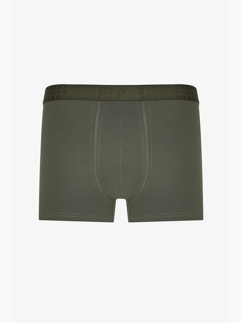 Bóxer de hombre a cuadros penti Azul Caqui - Kiabi