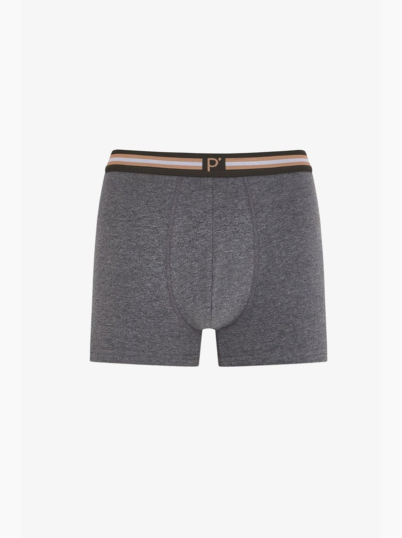 Bóxer de hombre ember a rayas penti Camel - Kiabi