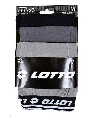 Boxer Hombre Algodón 100% LOTTO - Pack de 3