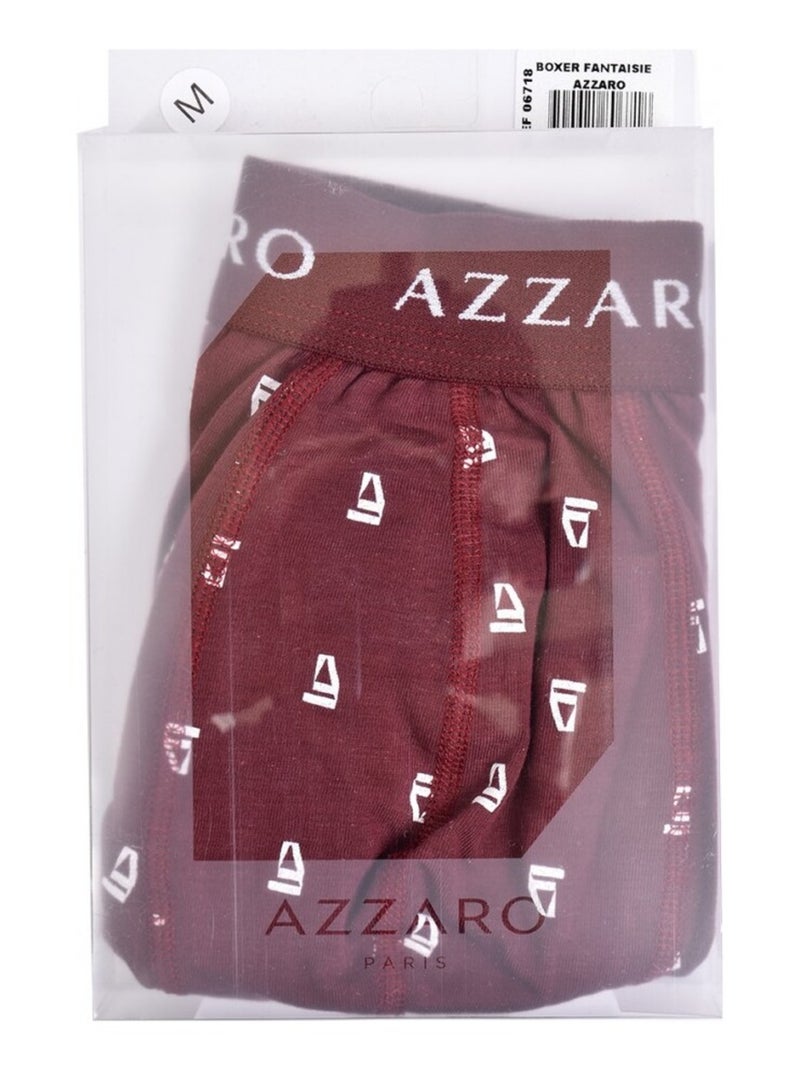 Bóxer hombre AZZARO Confort Burdeos - Kiabi