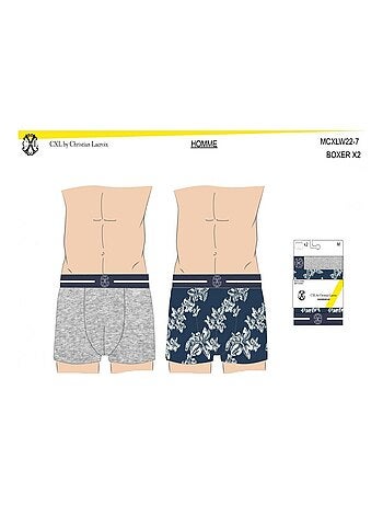Bóxer hombre CXL BY LACROIX X2 - Pack de 2