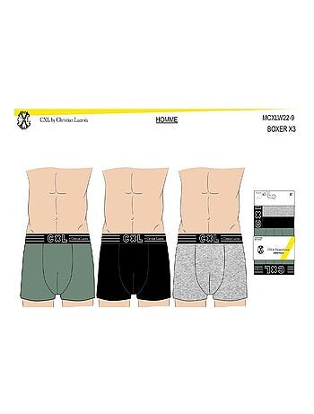 Bóxer hombre CXL BY LACROIX X6 - Pack de 6
