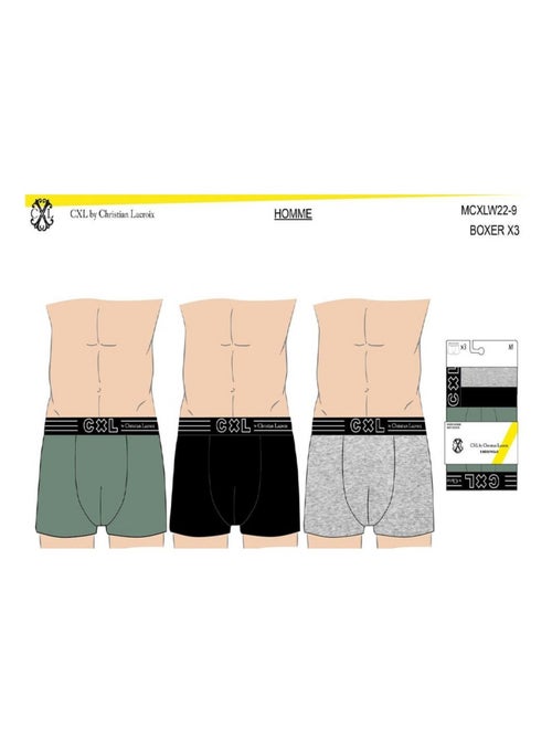 Bóxer hombre CXL BY LACROIX X6 - Pack de 6 - Kiabi