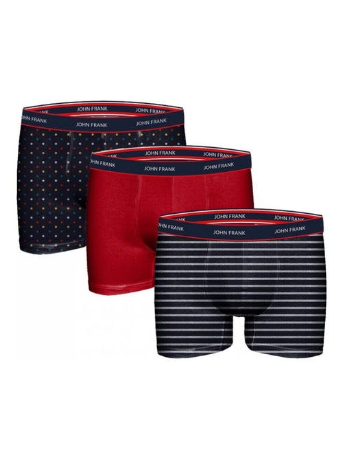 Bóxer Hombre JOHN FRANK - Pack de 3 - Kiabi
