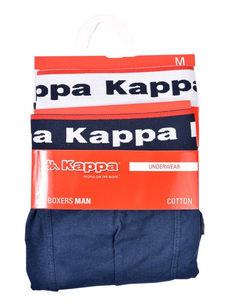 Bóxer hombre KAPPA - Pack de 2 Gris azul - Kiabi