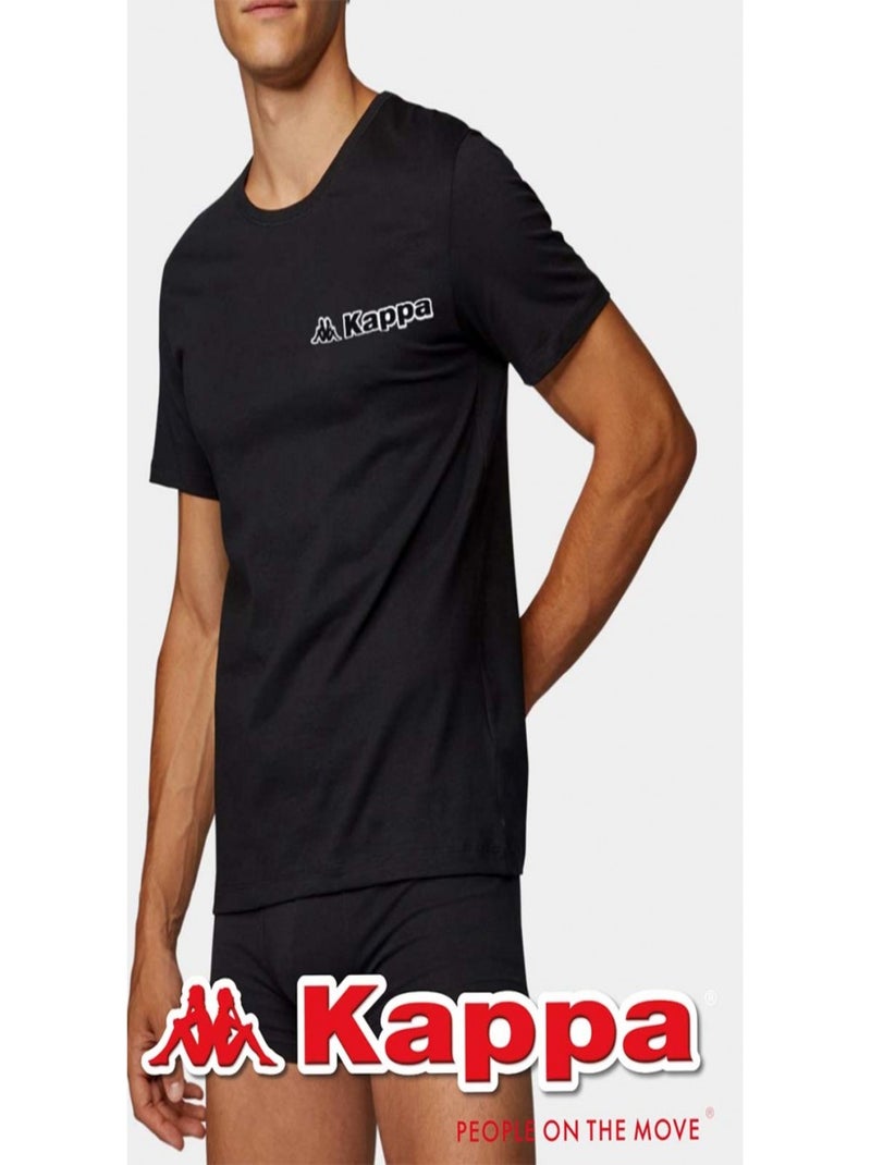 Bóxer hombre KAPPA - Pack de 3 Negro Azul Gris - Kiabi