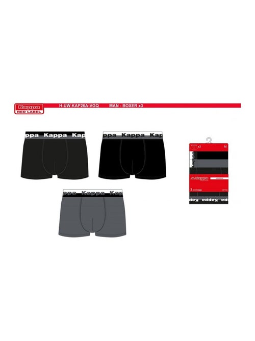 Bóxer hombre KAPPA - Pack de 3 - Kiabi