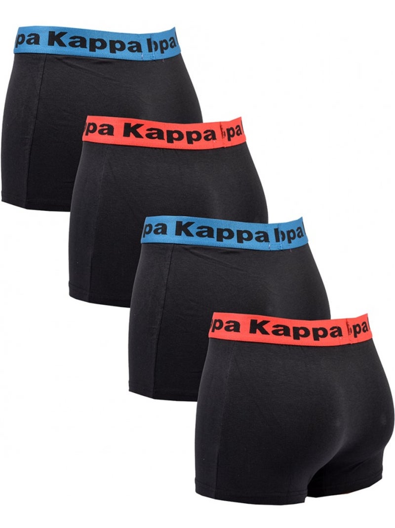 Bóxer hombre KAPPA - Pack de 4 Multicolor - Kiabi
