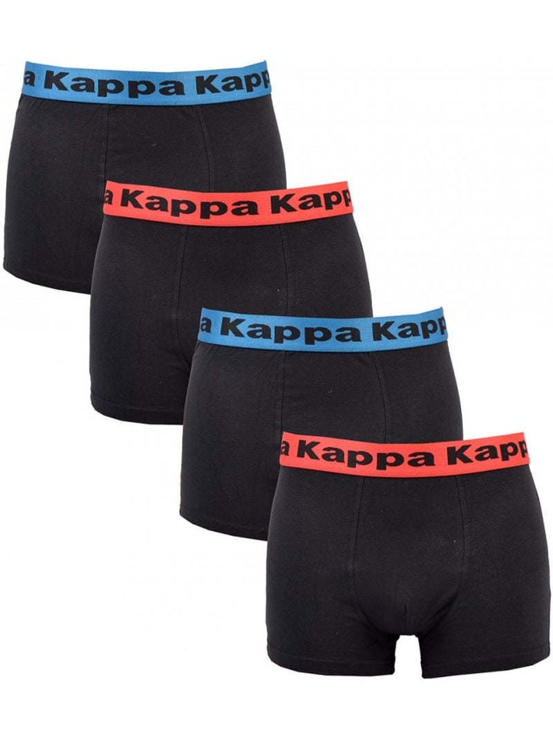 Bóxer hombre KAPPA - Pack de 4 Multicolor - Kiabi