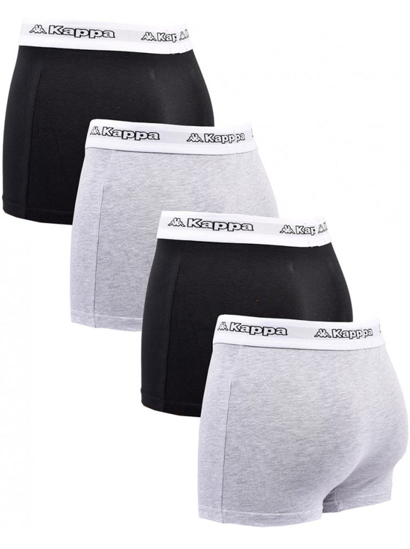 Bóxer hombre KAPPA - Pack de 4 Multicolor - Kiabi