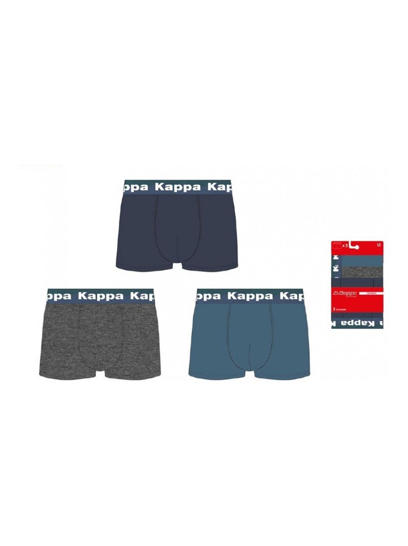 Bóxer hombre KAPPA - Pack de 6 Azul Multicolor Azul - Kiabi