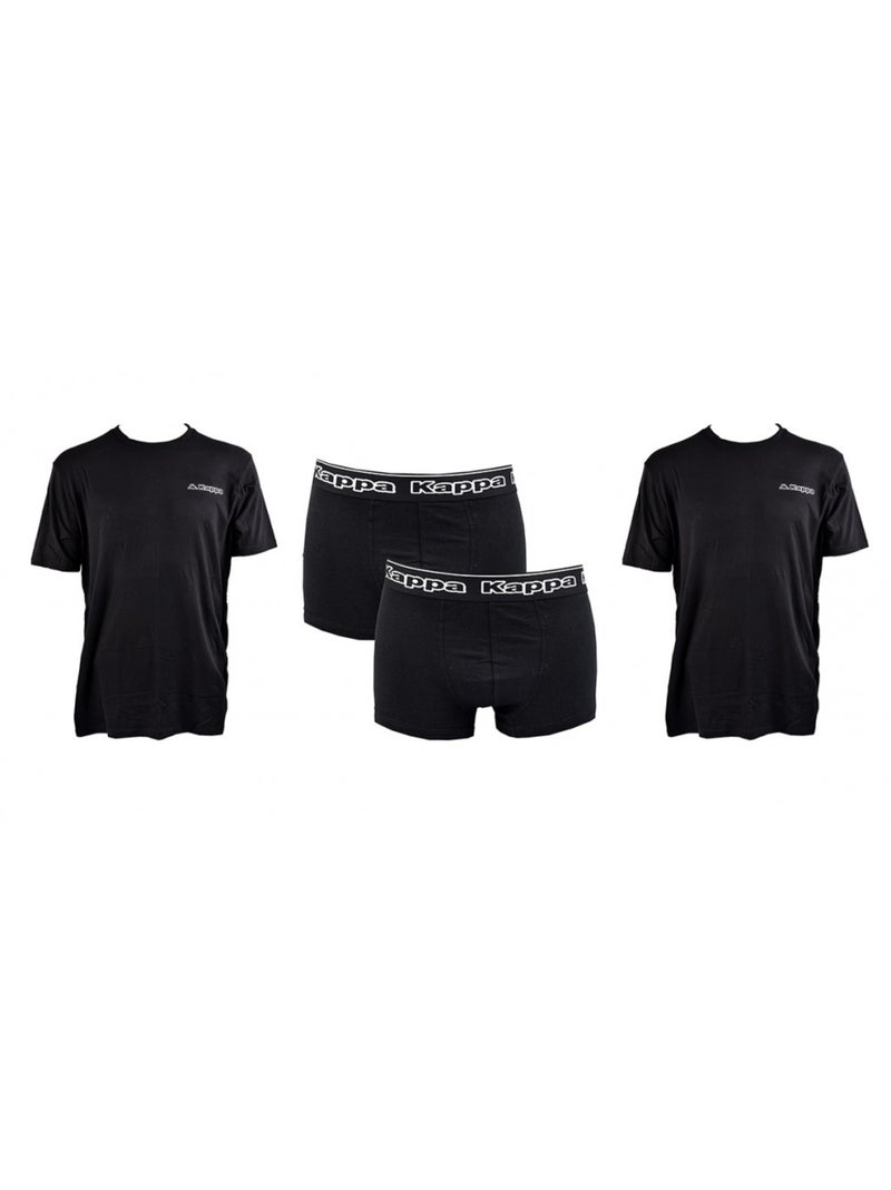 Bóxer hombre KAPPA Lote de 2 PACK REGALOS - Pack de 2 Negro - Kiabi