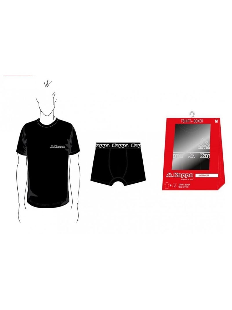 Bóxer hombre KAPPA Lote de 2 PACK REGALOS - Pack de 2 Negro - Kiabi