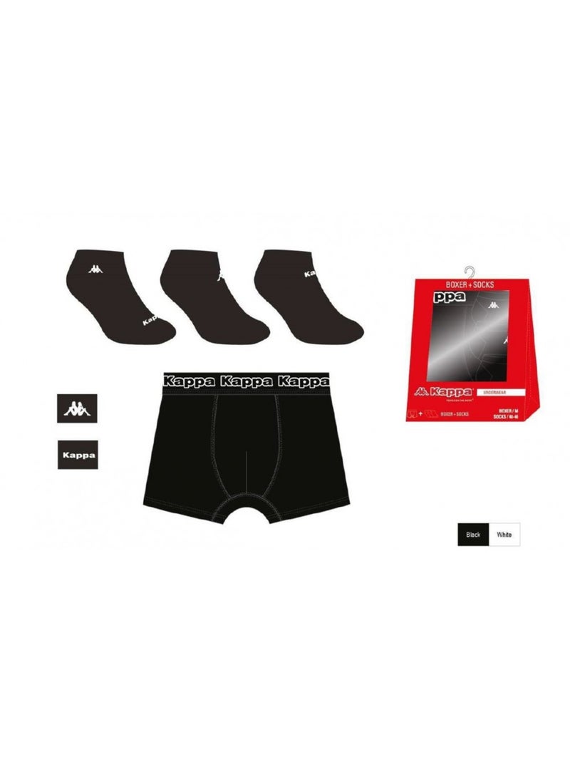 Bóxer hombre KAPPA Lote de 3 PACK REGALOS - Pack de 3 Negro - Kiabi