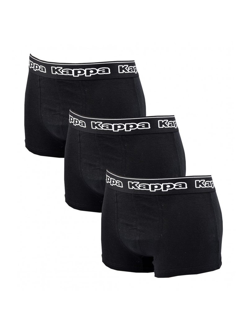 Bóxer hombre KAPPA Lote de 3 PACK REGALOS - Pack de 3 Negro - Kiabi