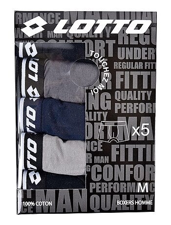 Bóxer hombre LOTTO - Pack de 5