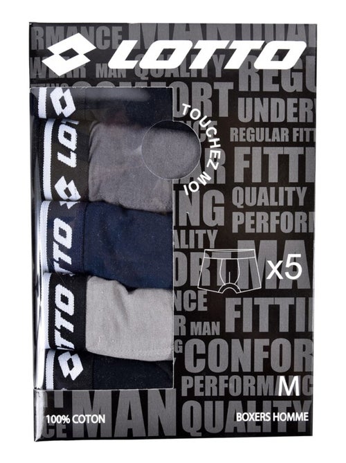 Bóxer hombre LOTTO - Pack de 5 - Kiabi