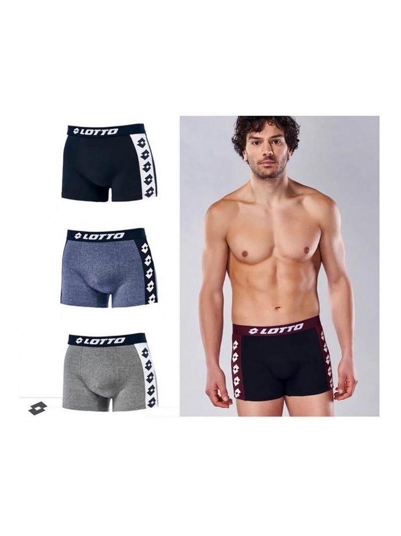 Bóxer hombre LOTTO - Pack de 6 Azul Gris Azul - Kiabi