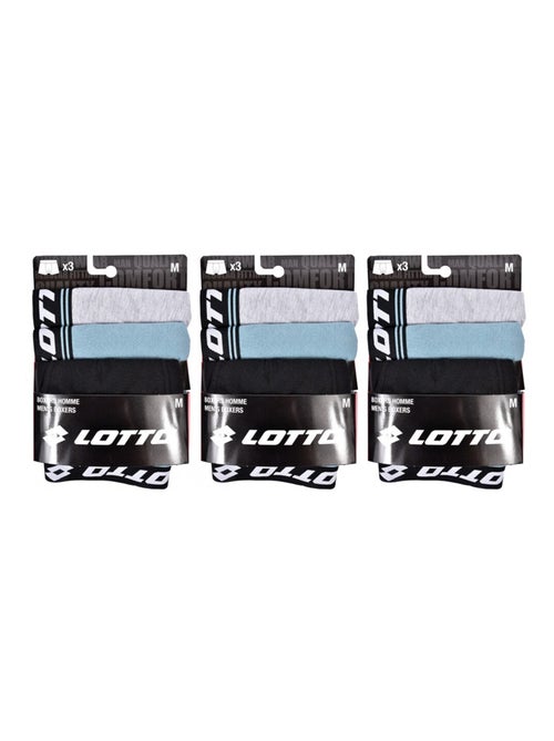 Bóxer hombre LOTTO - Pack de 9 - Kiabi