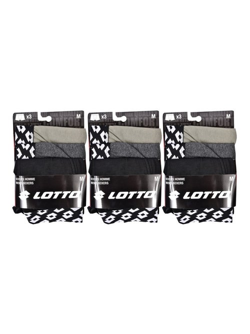 Bóxer hombre LOTTO - Pack de 9 - Kiabi