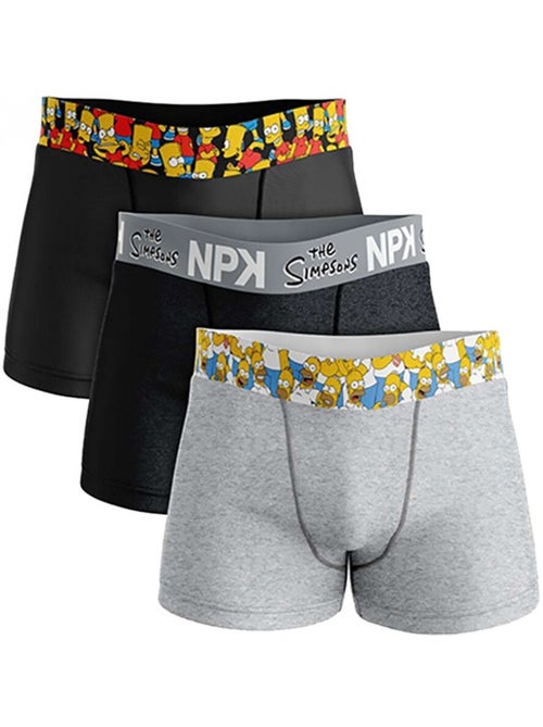 Boxer Hombre No Publik Simpsons - Pack de 3 - Kiabi Boxer Hombre No Publik Simpsons - Pack de 3 - Kiabi