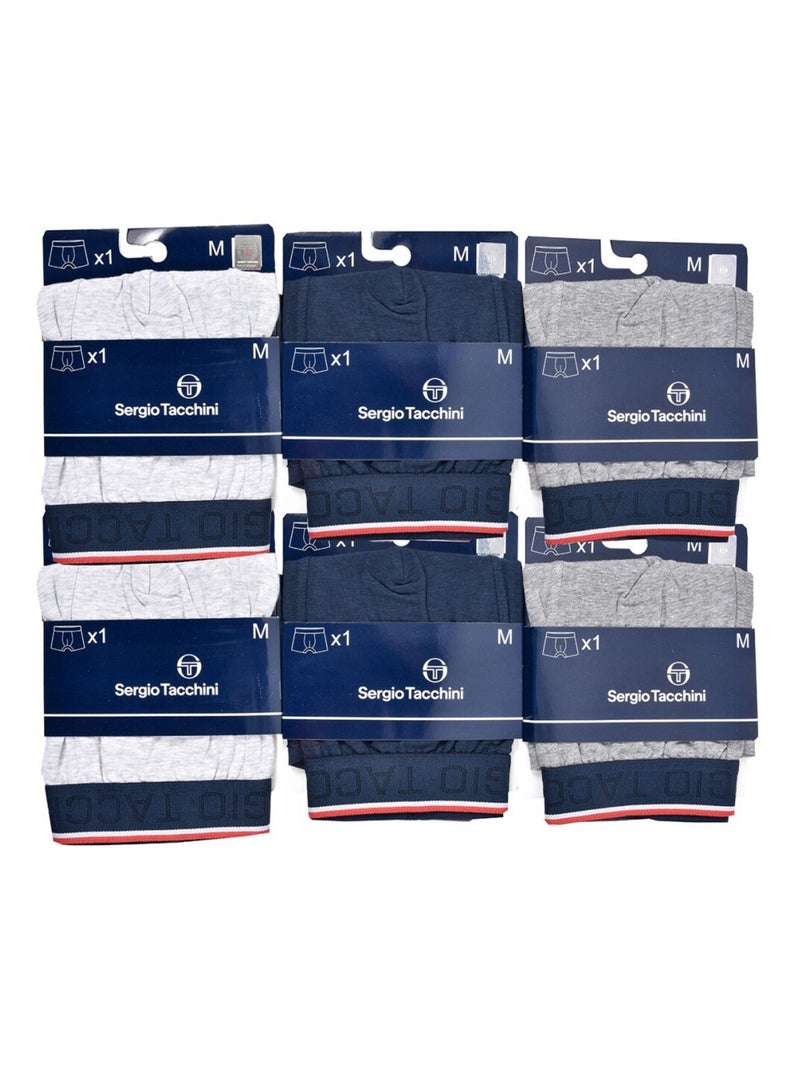 Bóxer Hombre SERGIO TACCHINI Lote de 6 - Pack de 6 Multicolor - Kiabi