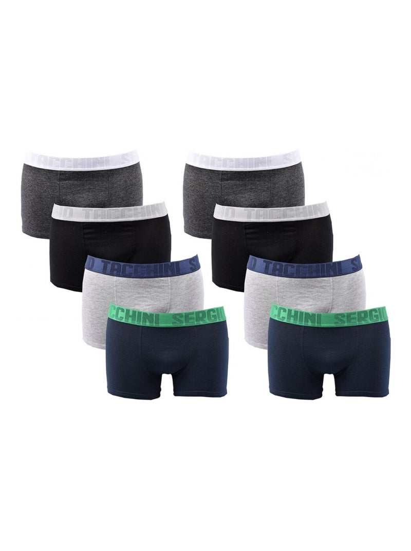 Bóxer Hombre SERGIO TACCHINI Lote de 8 - Pack de 8 Multicolor - Kiabi
