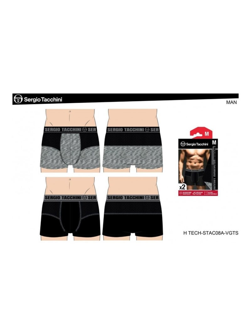 Bóxer hombre SERGIO TACCHINI X2 - Pack de 2 Multicolor - Kiabi