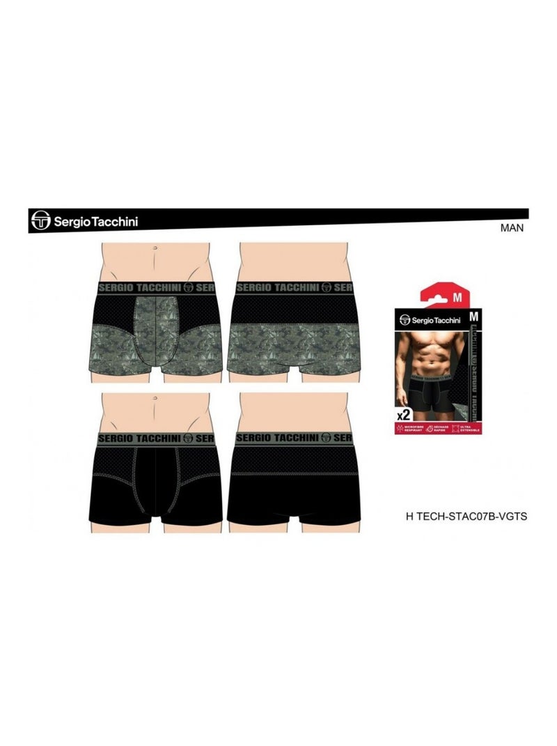 Bóxer hombre SERGIO TACCHINI X2 - Pack de 2 Multicolor - Kiabi