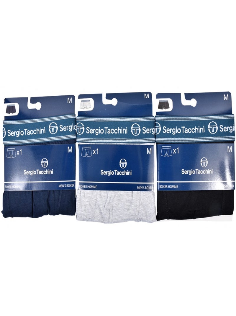 Bóxer hombre SERGIO TACCHINI X3 - Pack de 3 Multicolor - Kiabi