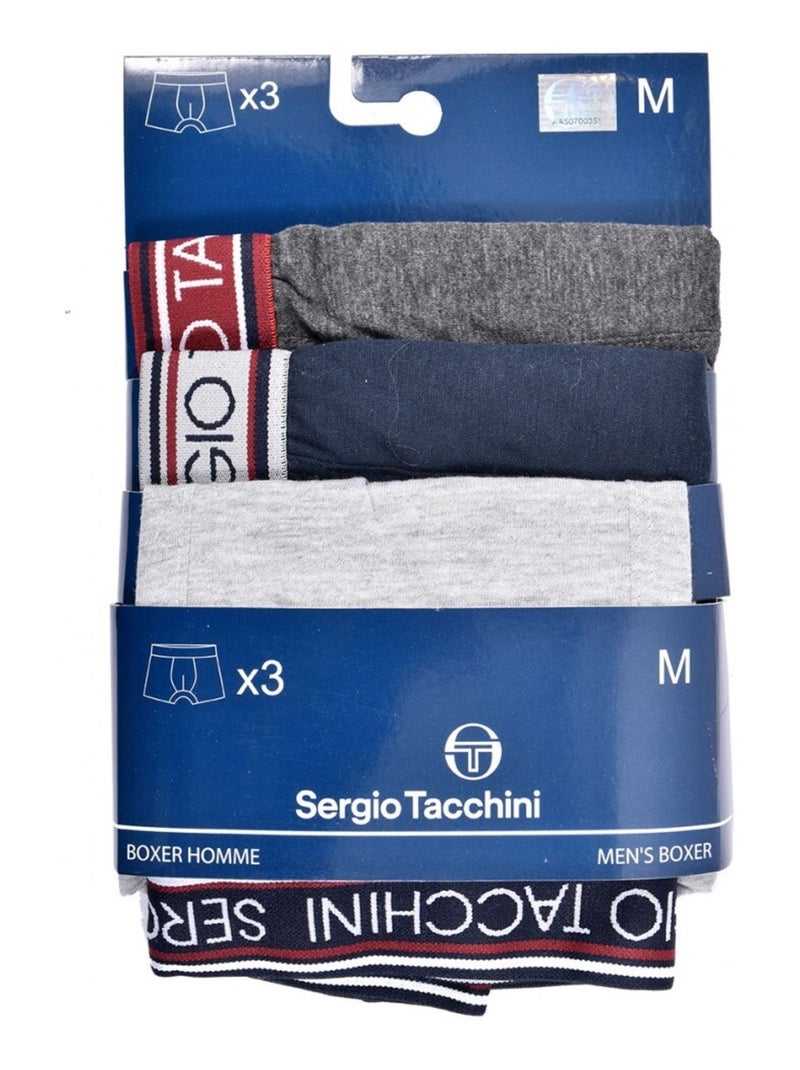 Bóxer hombre SERGIO TACCHINI X3 - Pack de 3 Multicolor - Kiabi