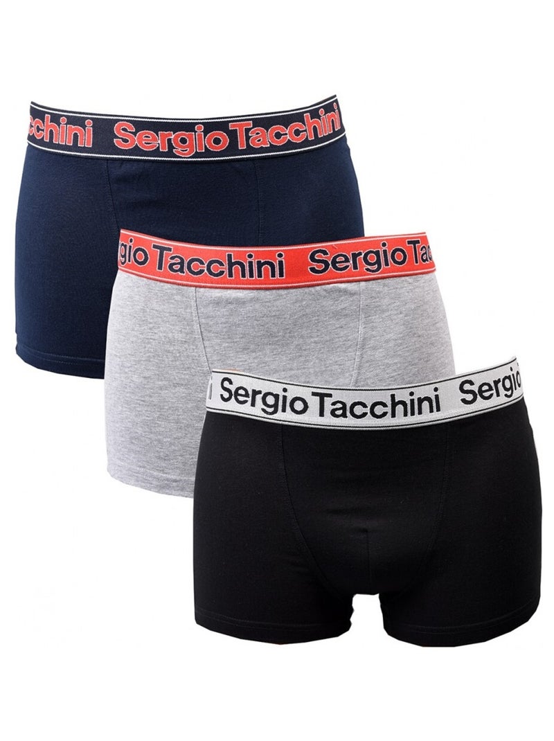 Bóxer hombre SERGIO TACCHINI X3 - Pack de 3 Multicolor - Kiabi