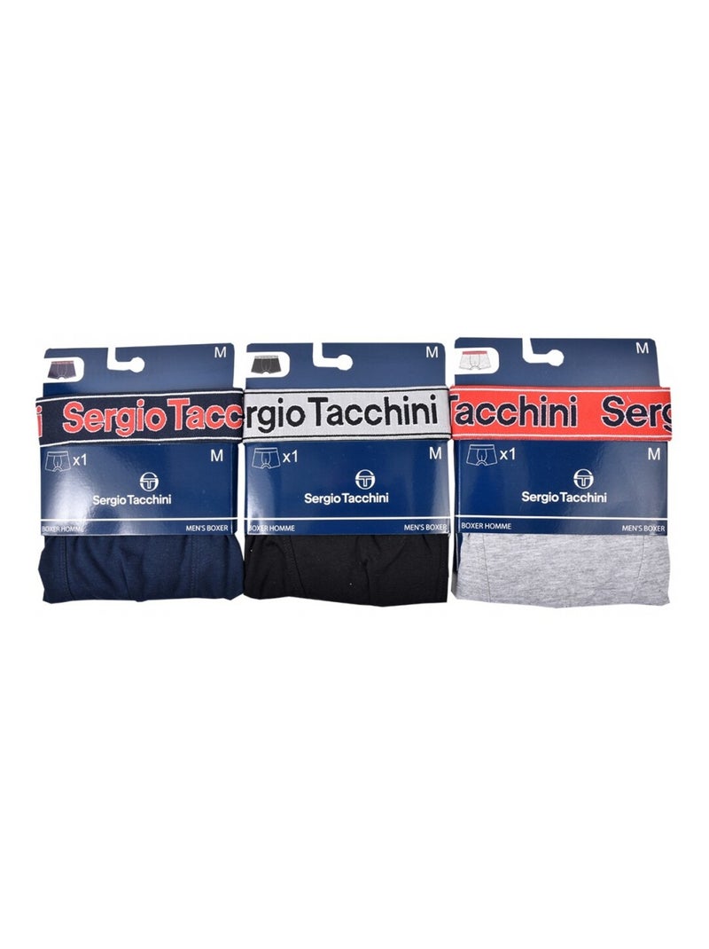 Bóxer hombre SERGIO TACCHINI X3 - Pack de 3 Multicolor - Kiabi
