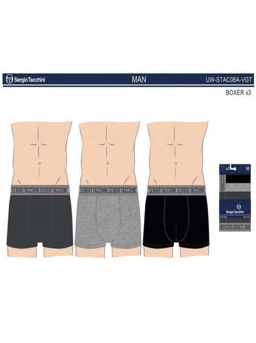 Bóxer hombre SERGIO TACCHINI X9 - Pack de 9 - Kiabi