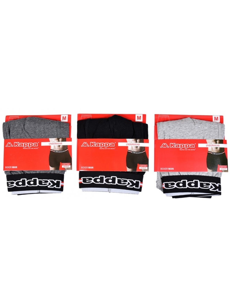 Bóxer KAPPA para Hombre Calidad y Confort - Surtido de modelos según llegadas - Pack de 3 Multicolor - Kiabi